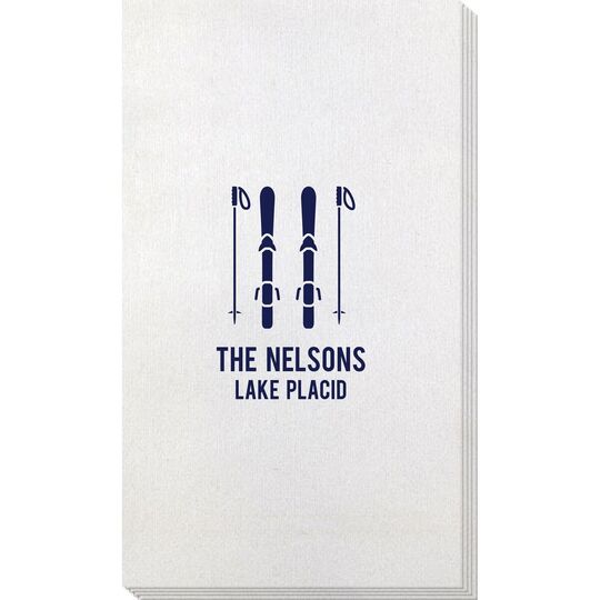 Skis and Poles Bamboo Luxe Guest Towels